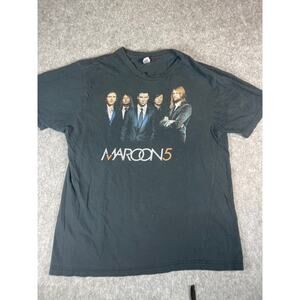 2007 Maroon 5 Graphic Tee T-Shirt Mens Large Black Concert Tour Music Band Y2K